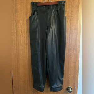 Madewell Black Faux Leather Pants